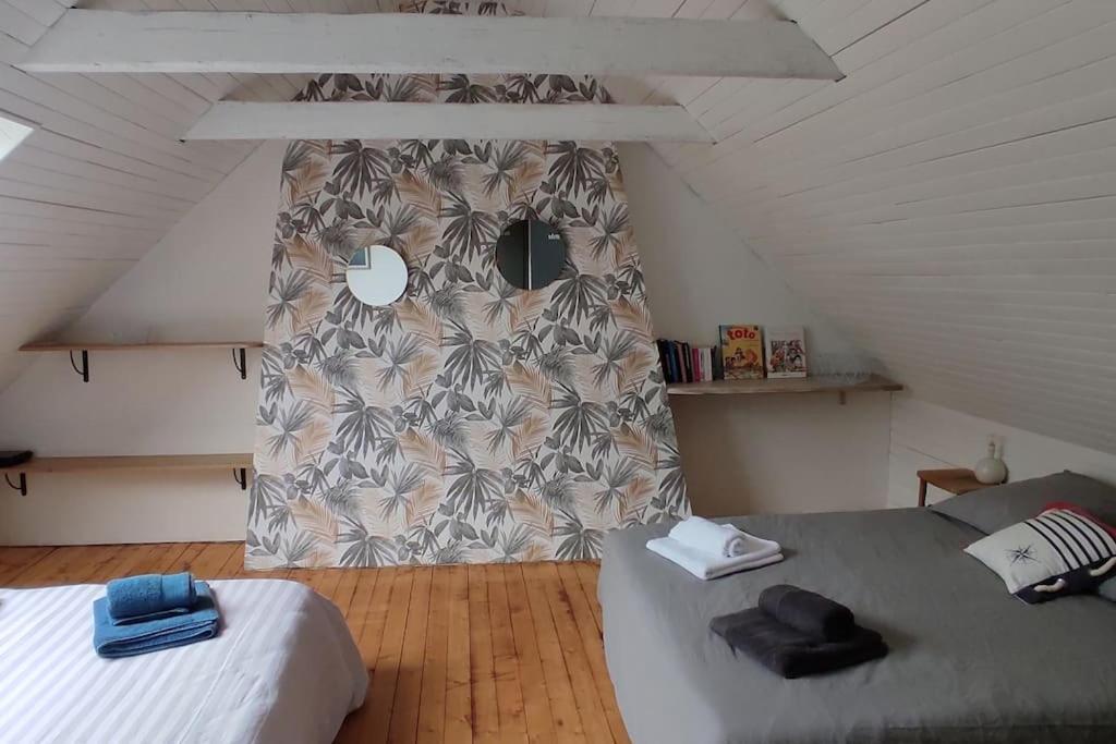 Maison De Pecheur Bord De Mer Bois Et Pierre 6-8 Pers Plobannalec Eksteriør bilde