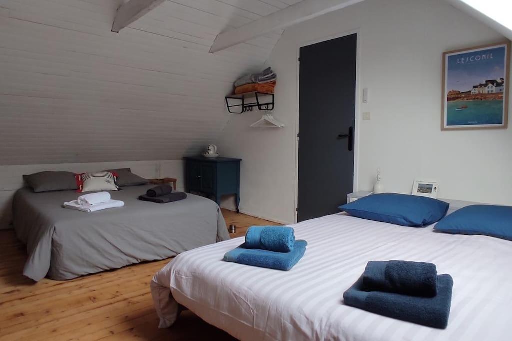 Maison De Pecheur Bord De Mer Bois Et Pierre 6-8 Pers Plobannalec Eksteriør bilde