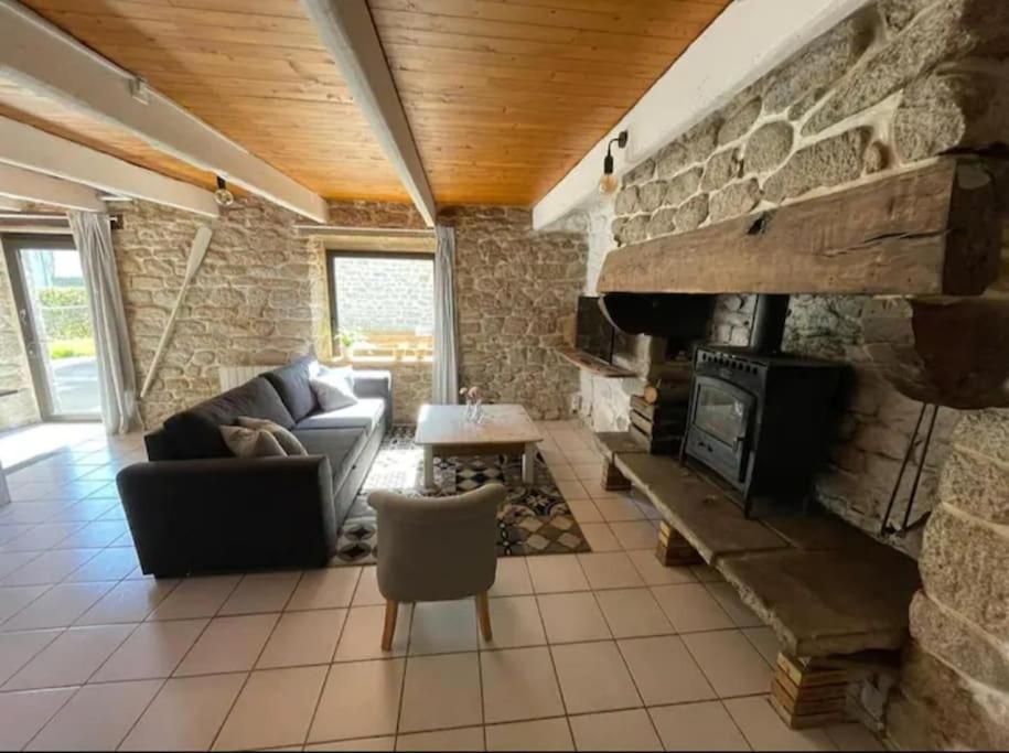 Maison De Pecheur Bord De Mer Bois Et Pierre 6-8 Pers Plobannalec Eksteriør bilde