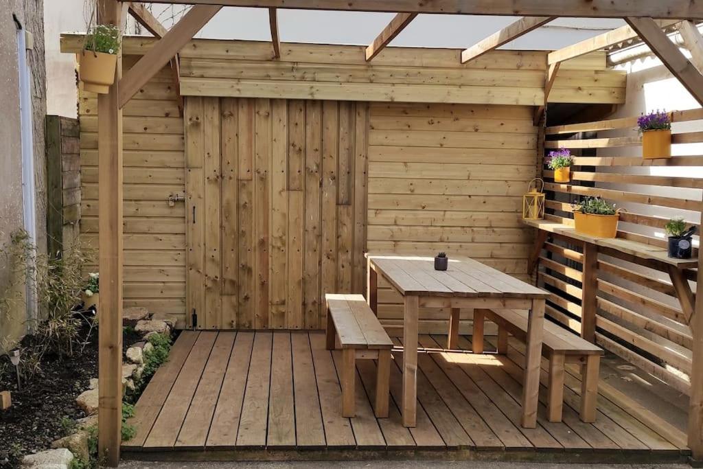 Maison De Pecheur Bord De Mer Bois Et Pierre 6-8 Pers Plobannalec Eksteriør bilde