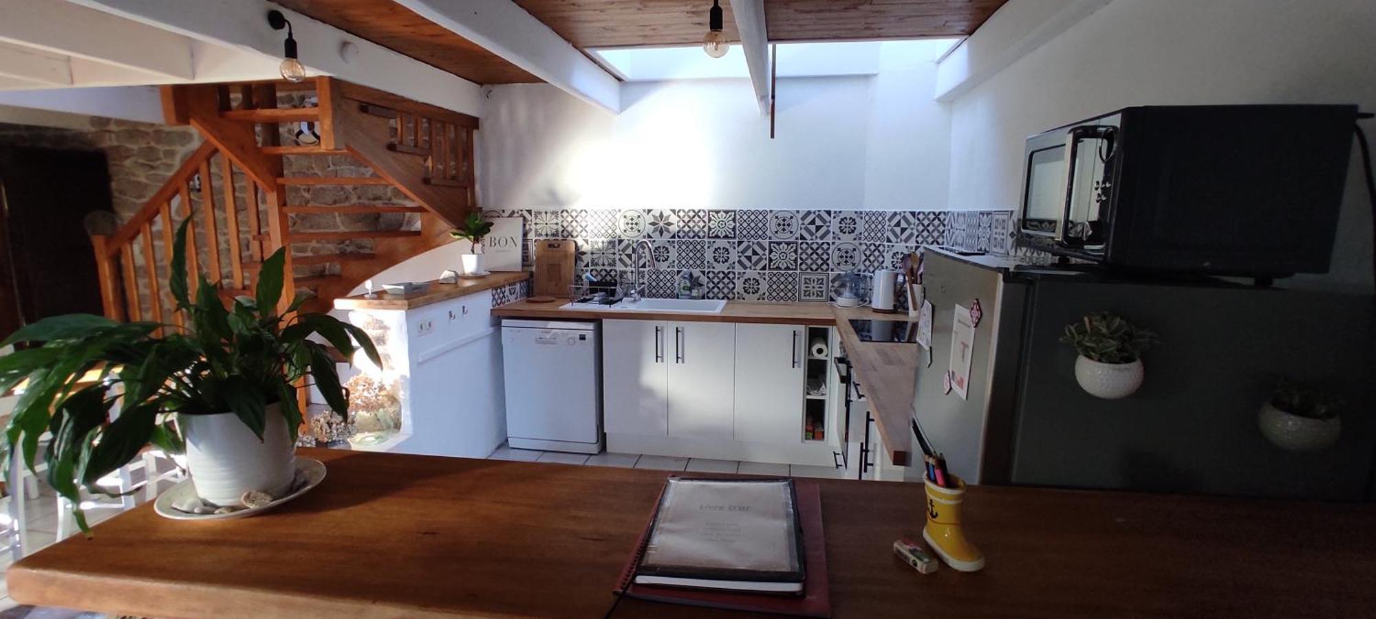 Maison De Pecheur Bord De Mer Bois Et Pierre 6-8 Pers Plobannalec Rom bilde